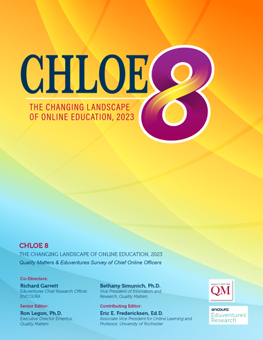 Report Cover: Chloe 8: The Changing Landscape of Online Education, 2023